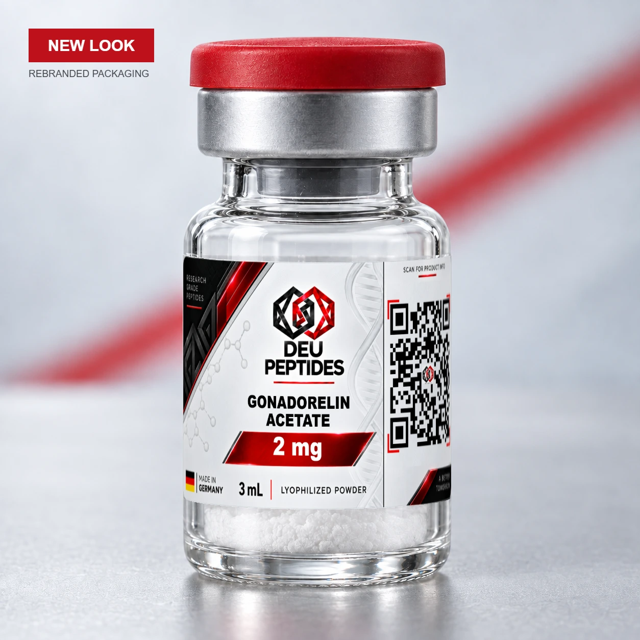 Gonadorelin Acetate 2mg DEU Peptides rebranded vial